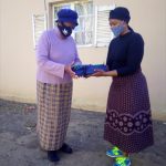 Saints Care Mission donates 120 masks to the Elderly in the Eastern Cape outskirts of King Williams Town South Africa.